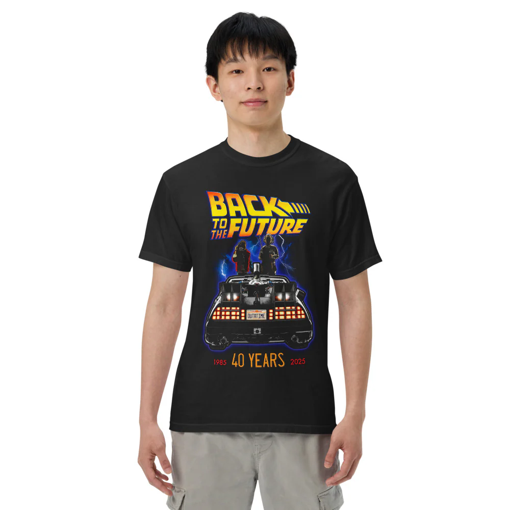 Back to the Future 40 Years Comfort Colors T-Shirt - Image 3