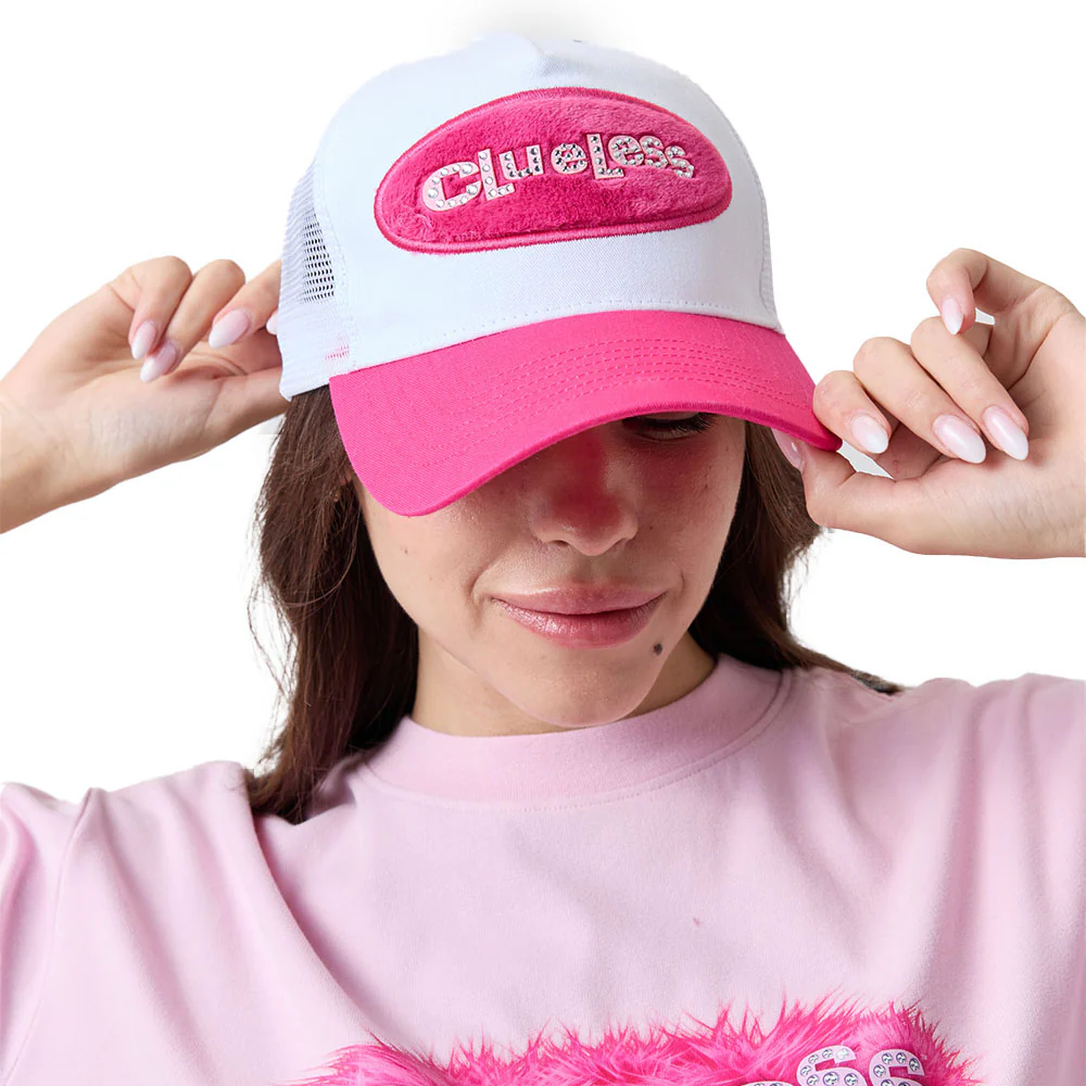 Clueless Jeweled Fuzzy Logo Trucker Hat by Samii Ryan - Image 5