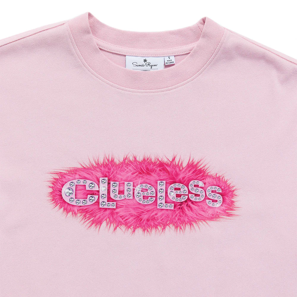 Clueless Logo Fuzzy Oversized T-Shirt by Samii Ryan - Image 5