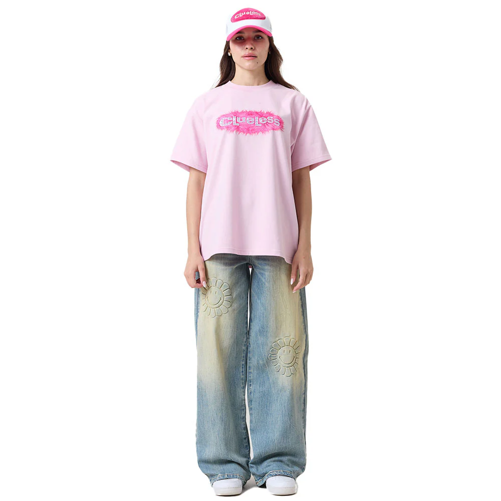 Clueless Logo Fuzzy Oversized T-Shirt by Samii Ryan - Image 8
