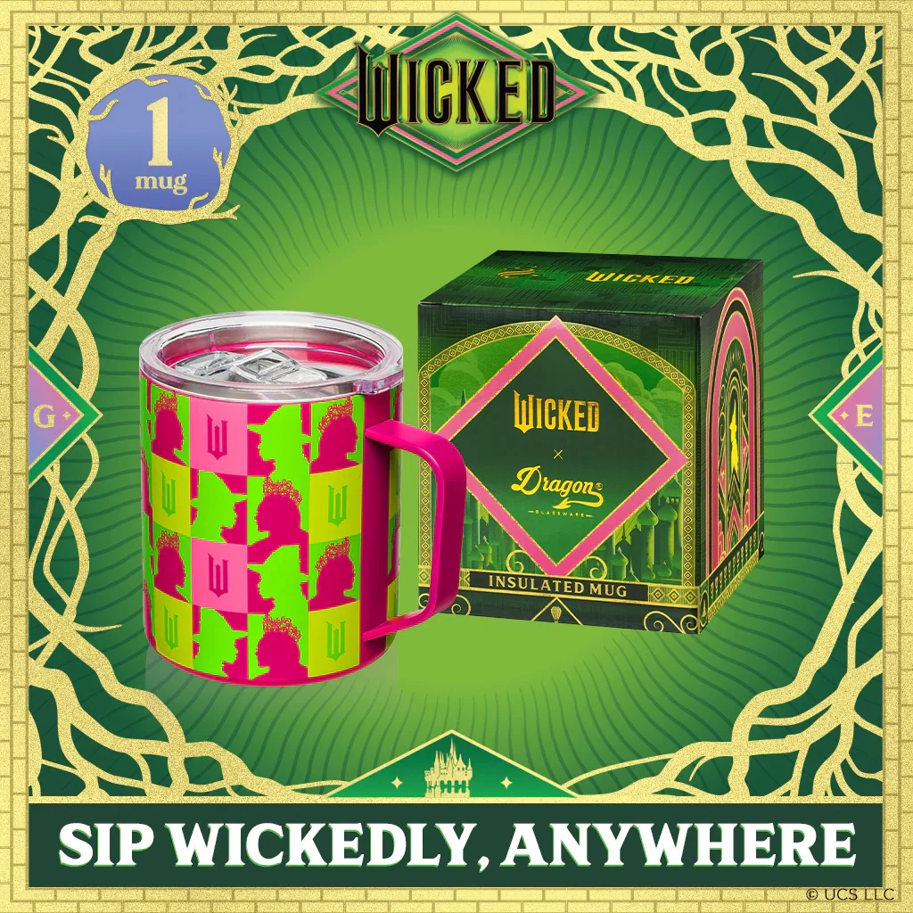 Wicked x Dragon Glassware Pink Logo Stainless Steel Camp Mug - Image 5