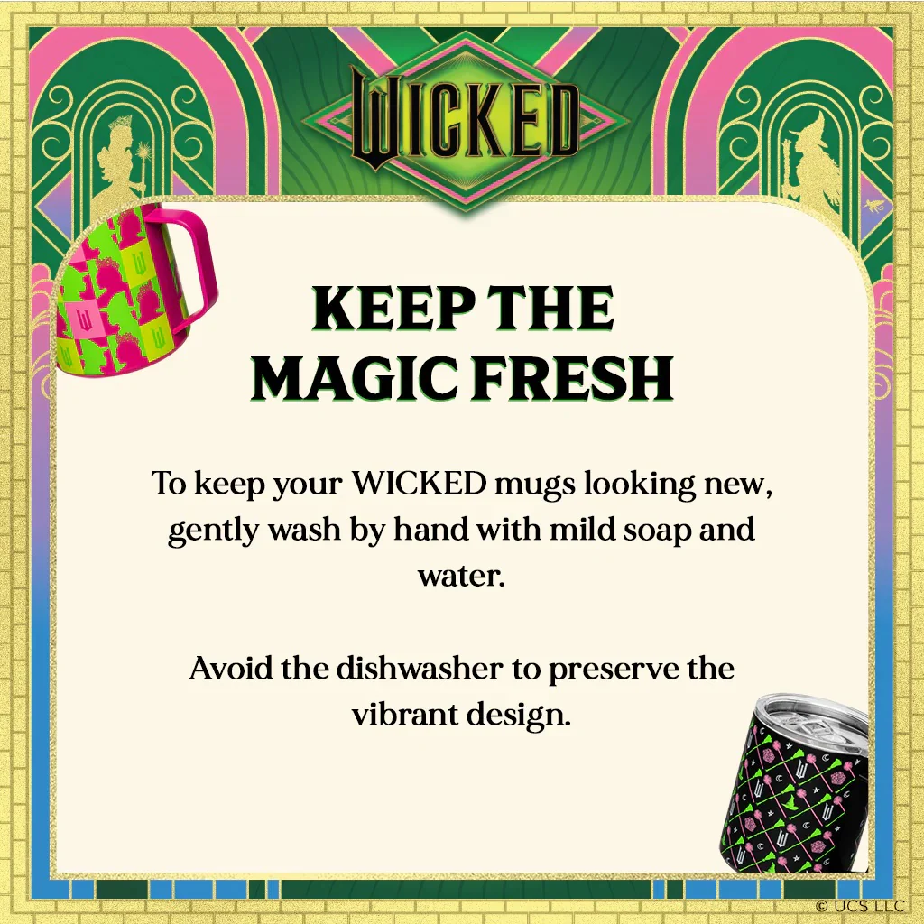 Wicked x Dragon Glassware Pink Logo Stainless Steel Camp Mug - Image 8