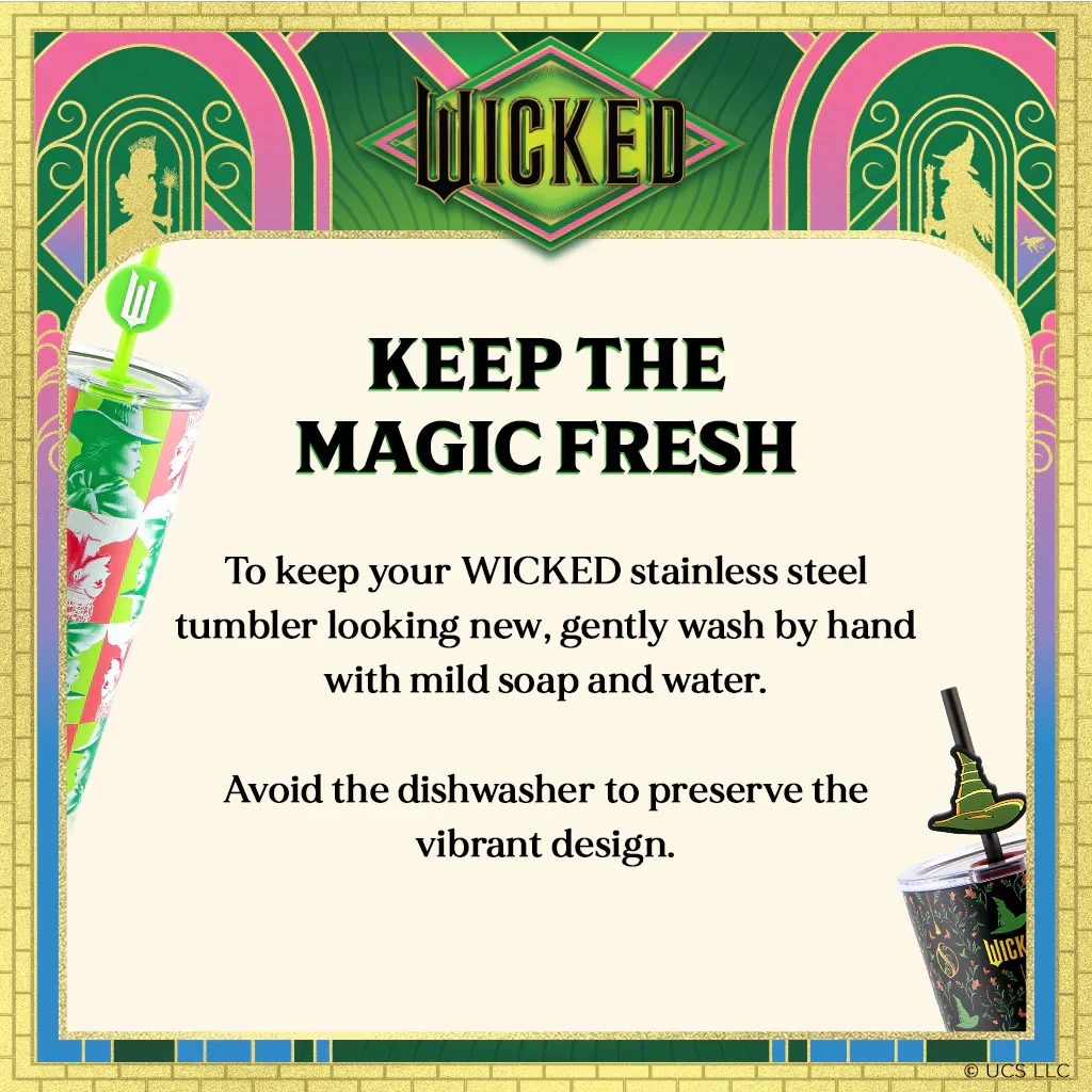 Wicked x Dragon Glassware Enchanted Insulated Tumbler - Image 7