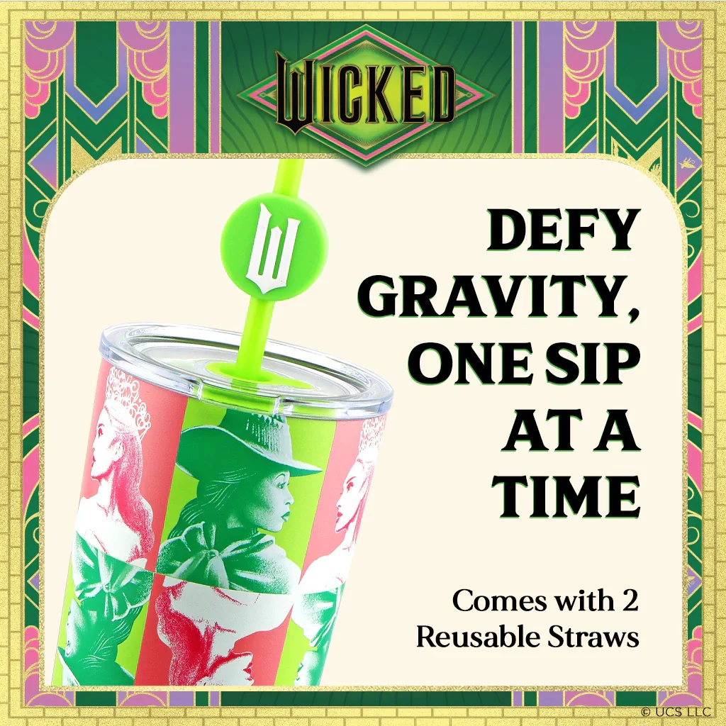 Wicked x Dragon Glassware Glinda & Elphaba Portraits Tumbler - Image 6