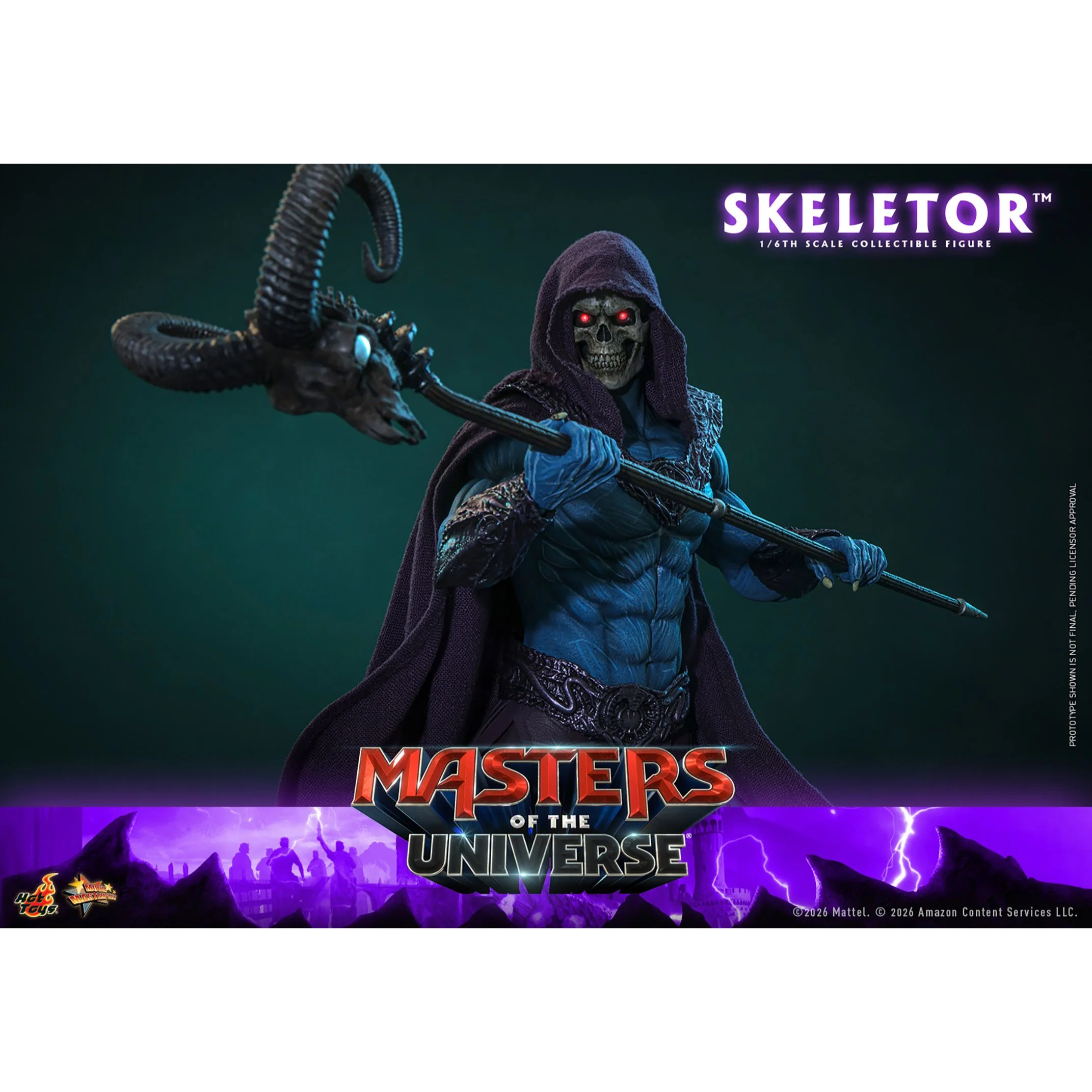 Masters of the Universe x Hot Toys Skeletor 1:6 Figure - Image 10