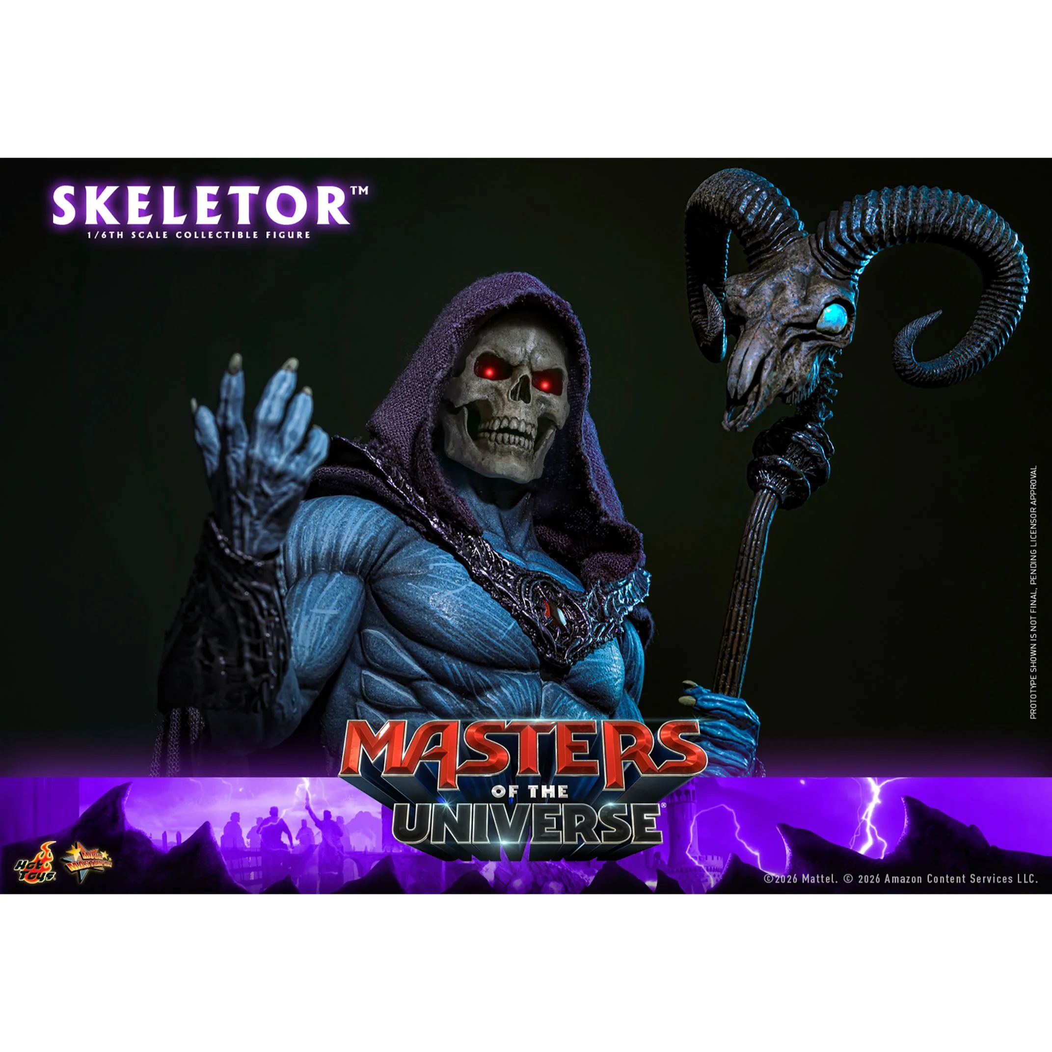Masters of the Universe x Hot Toys Skeletor 1:6 Figure - Image 11