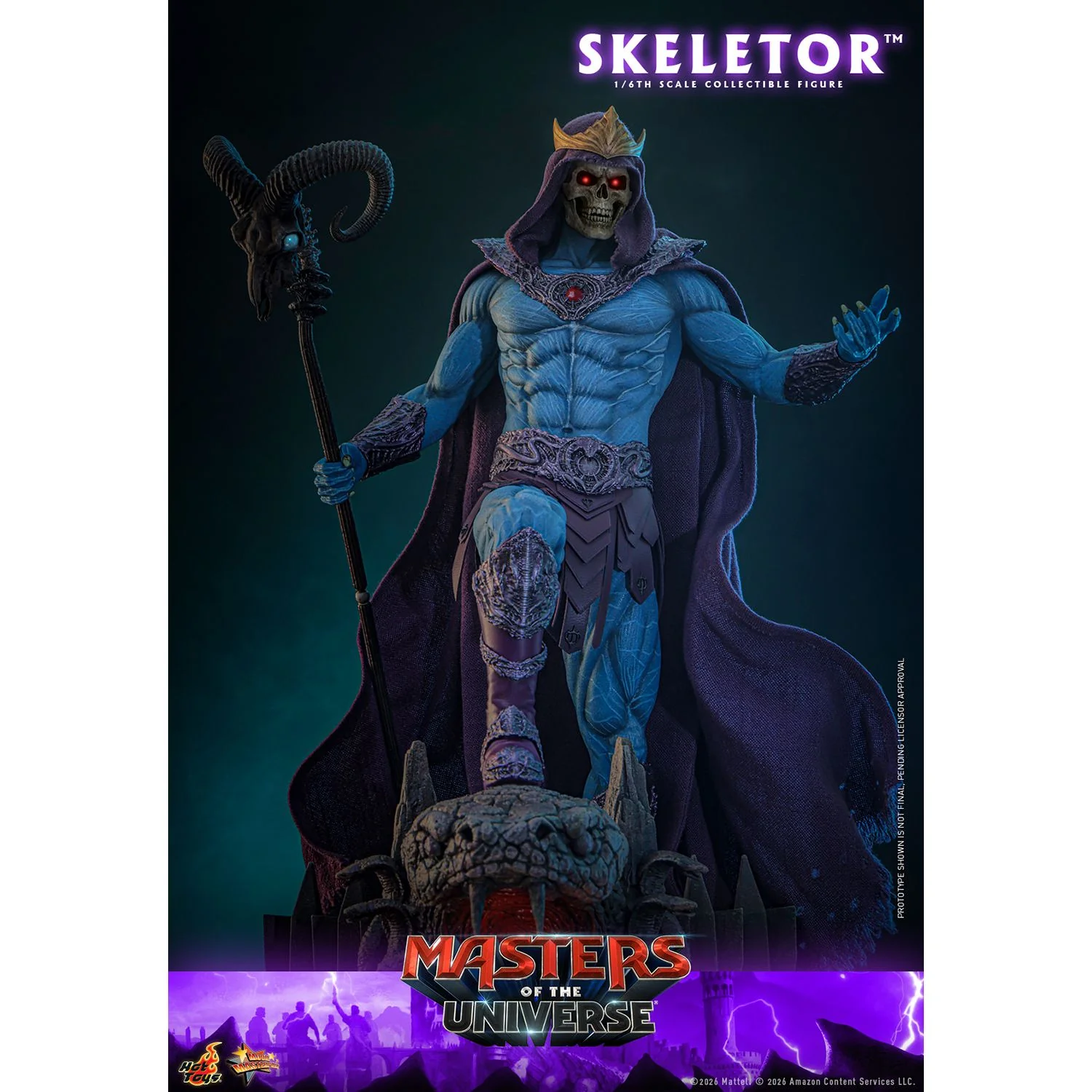 Masters of the Universe x Hot Toys Skeletor 1:6 Figure - Image 2