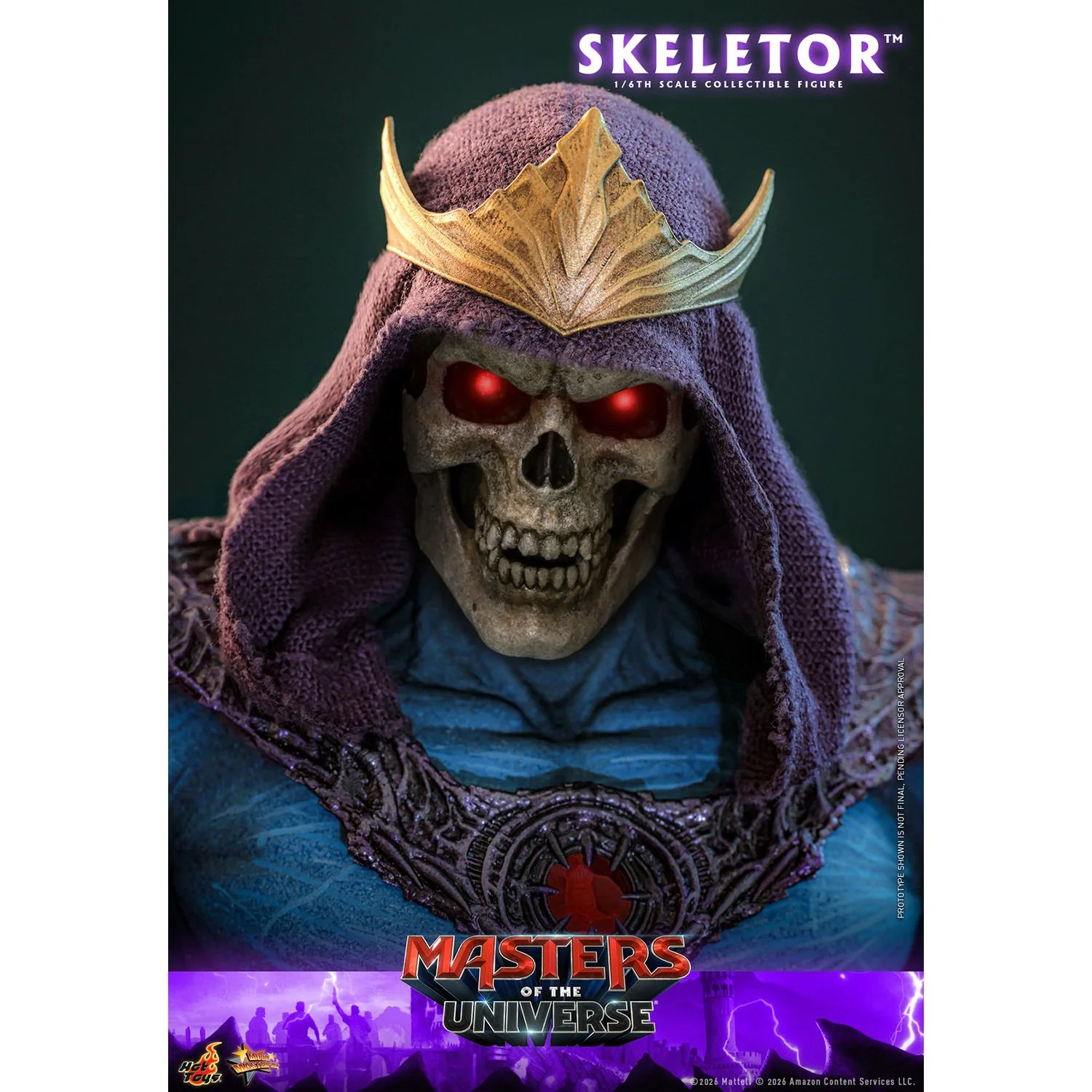 Masters of the Universe x Hot Toys Skeletor 1:6 Figure - Image 9
