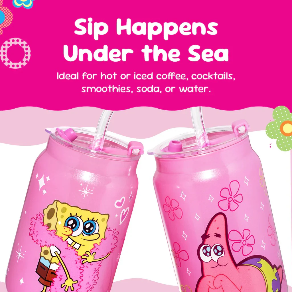SpongeBob SquarePants SpongeBob & Patrick Drinking Glasses - Image 6