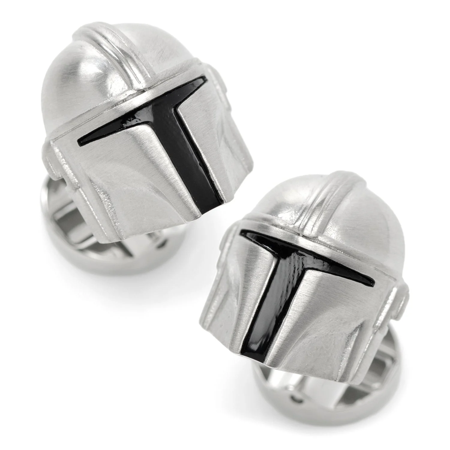 Star Wars The Mandalorian Helmet 3D Stainless Steel Cufflinks