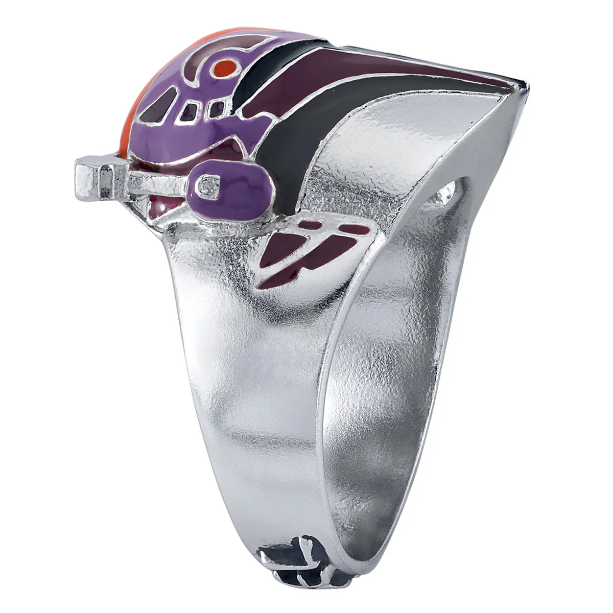 Star Wars x RockLove Sabine Wren Helmet Sterling Silver Ring - Image 3