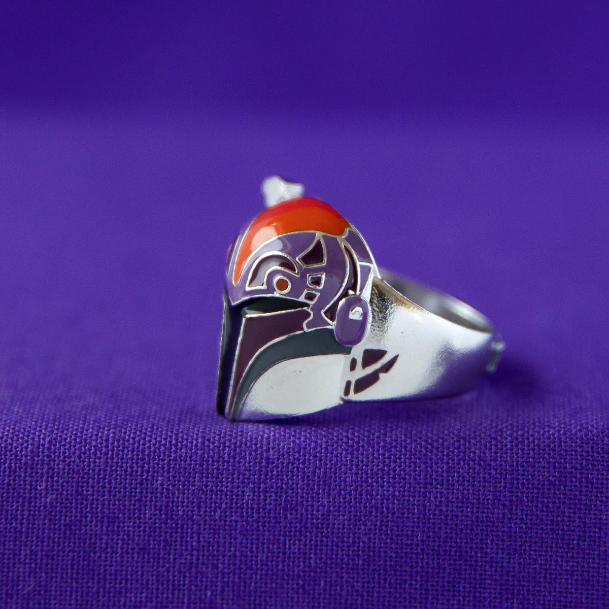 Star Wars x RockLove Sabine Wren Helmet Sterling Silver Ring - Image 7