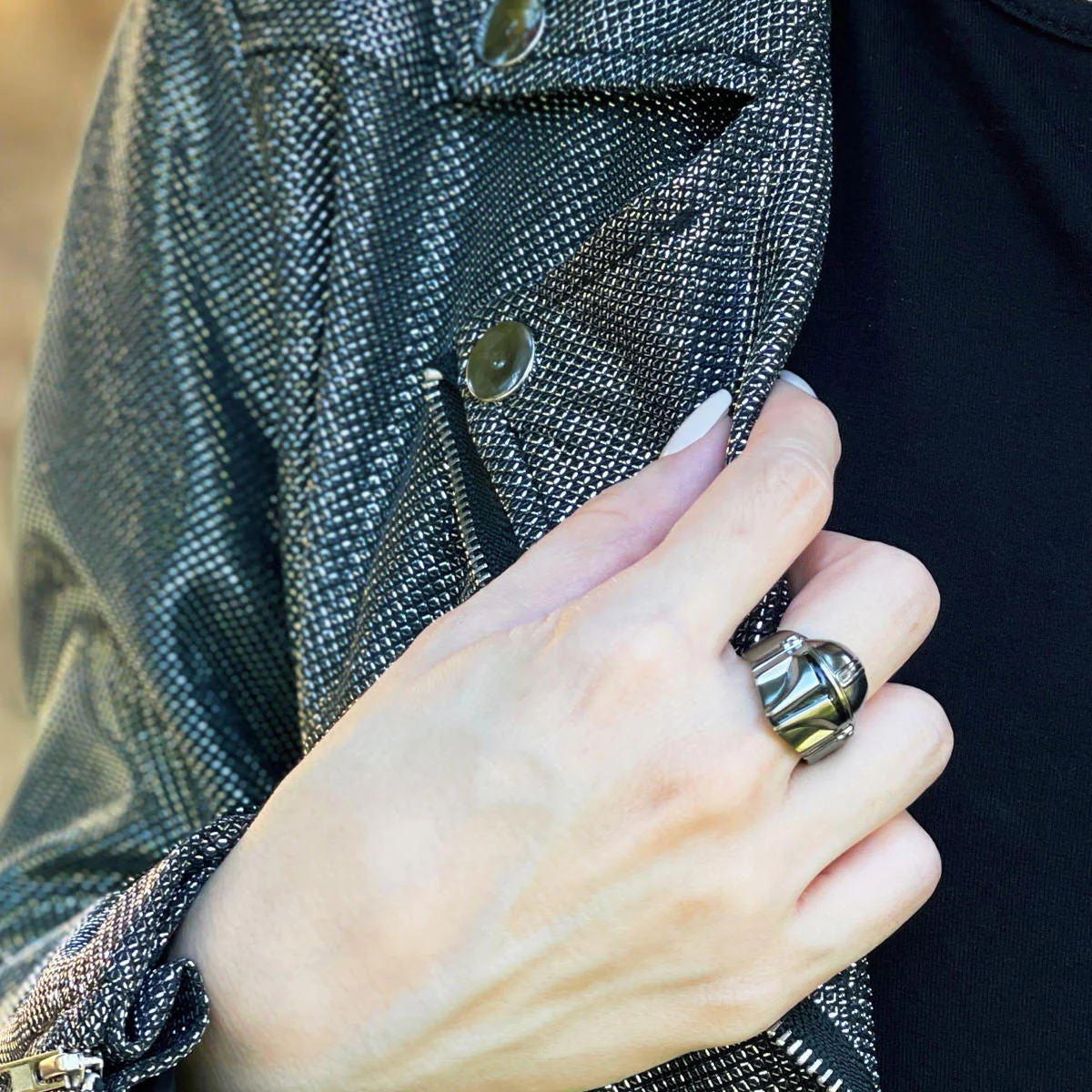 Star Wars x RockLove The Mandalorian Helmet Ring - Image 5
