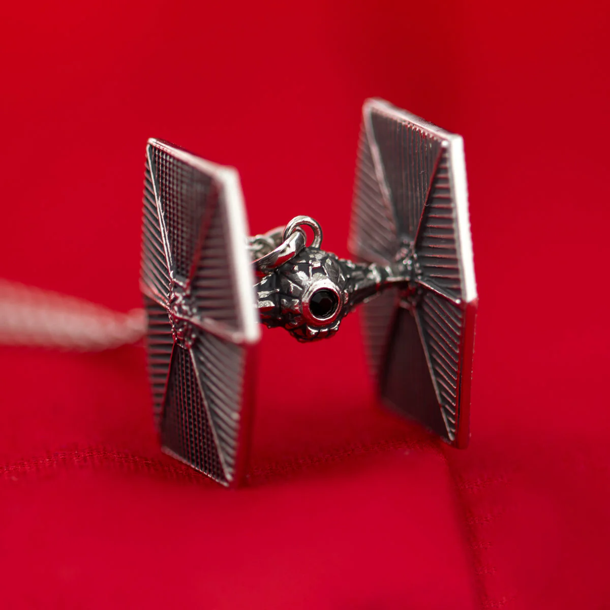Star Wars x RockLove TIE Fighter Sterling Silver Necklace - Image 4