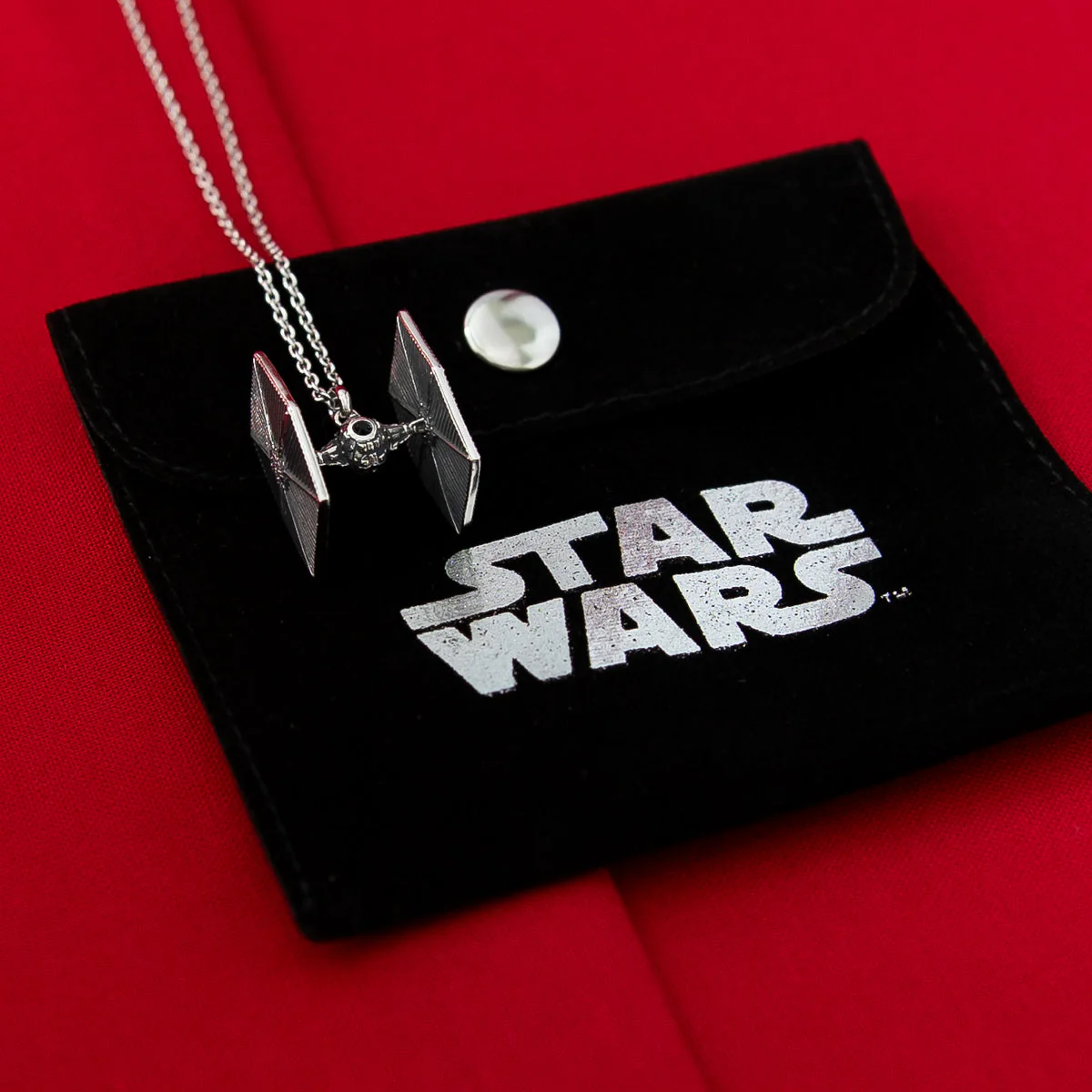 Star Wars x RockLove TIE Fighter Sterling Silver Necklace - Image 5