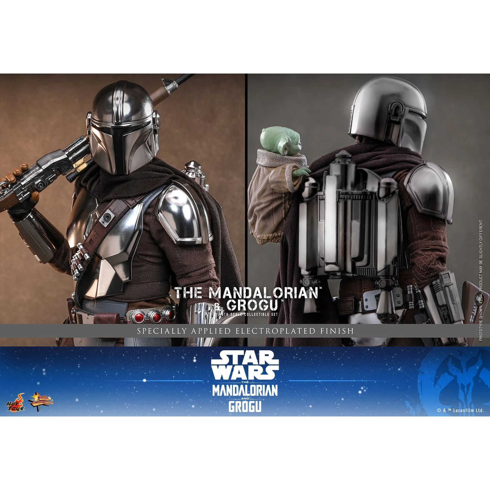 The Mandalorian & Grogu 1/6th Scale Figure Set - Image 6