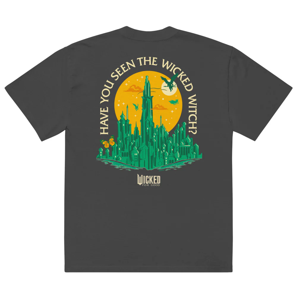 Wicked: For Good Have You Seen The Wicked Witch? Oversized Faded T-Shirt