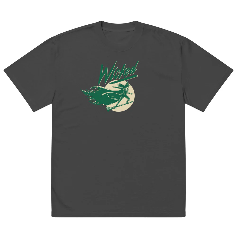 Wicked: For Good Have You Seen The Wicked Witch? Oversized Faded T-Shirt - Image 2