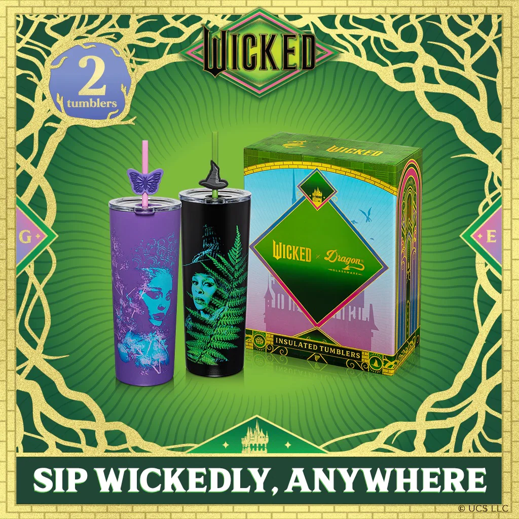 Wicked Glinda & Elphaba For Good Tumbler Set - Image 2