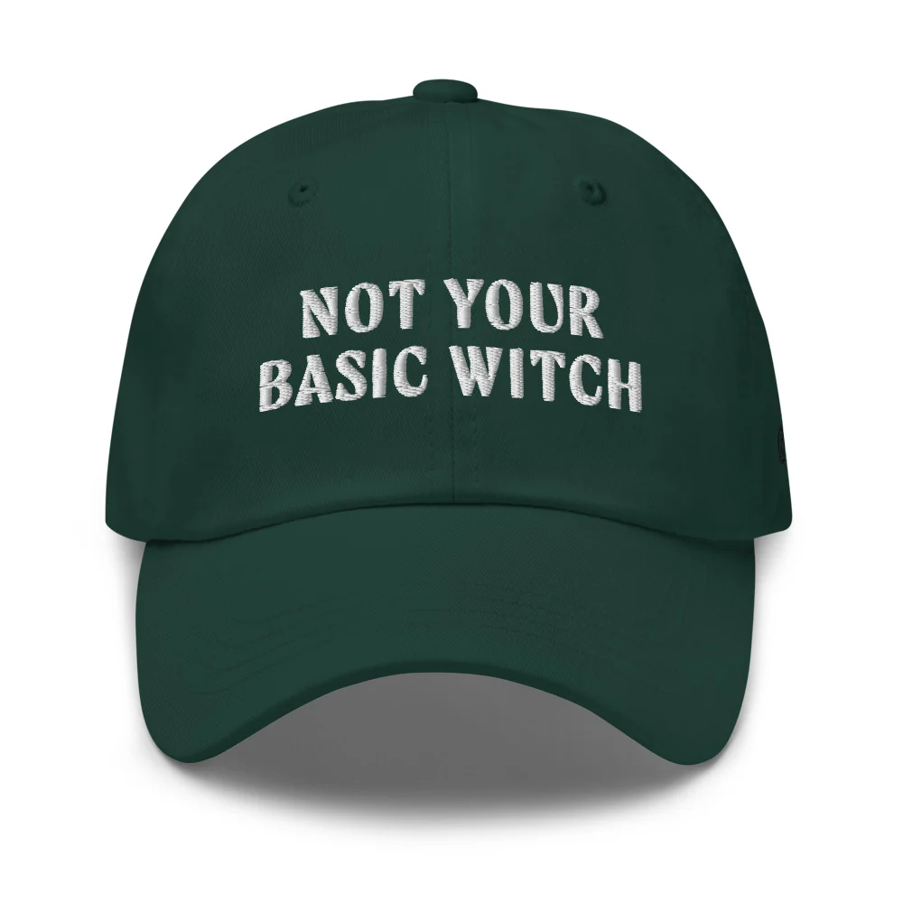 Wicked Not Your Basic Witch Embroidered Dad Hat - Image 6